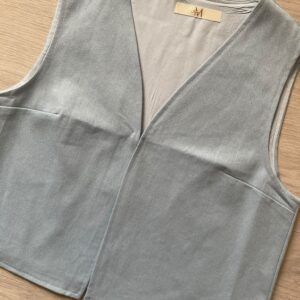 Chaleco denim azul cielo