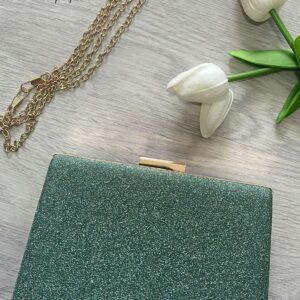 Bolso brillos verde